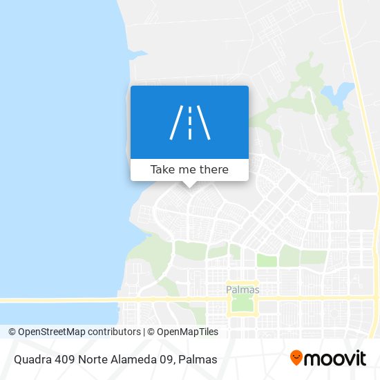 Quadra 409 Norte Alameda 09 map