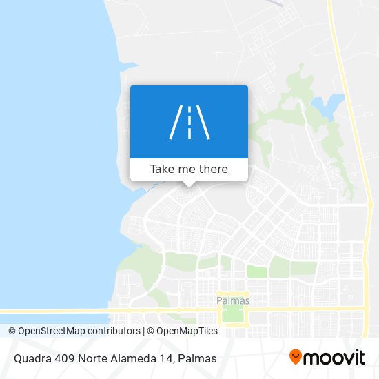 Quadra 409 Norte Alameda 14 map