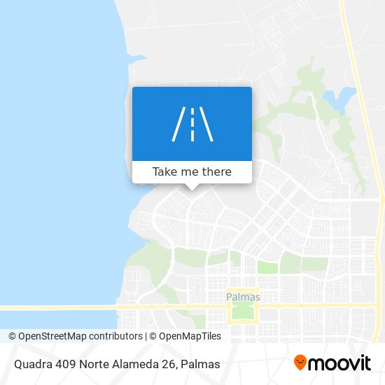Quadra 409 Norte Alameda 26 map