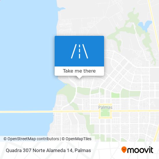 Quadra 307 Norte Alameda 14 map