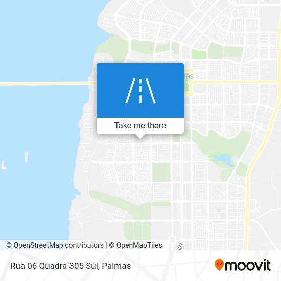 Rua 06 Quadra 305 Sul map