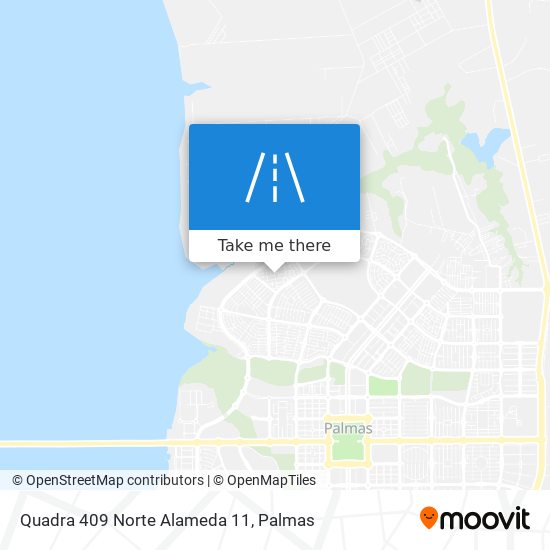 Quadra 409 Norte Alameda 11 map