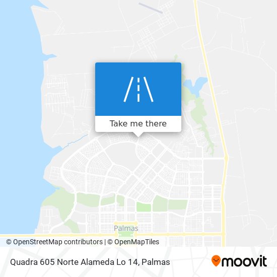 Quadra 605 Norte Alameda Lo 14 map