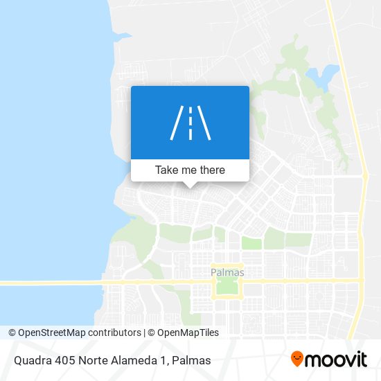 Quadra 405 Norte Alameda 1 map