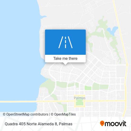 Quadra 405 Norte Alameda 8 map