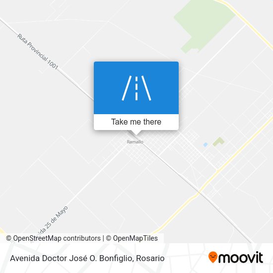Mapa de Avenida Doctor José O. Bonfiglio