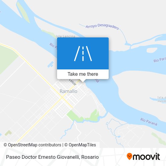Mapa de Paseo Doctor Ernesto Giovanelli