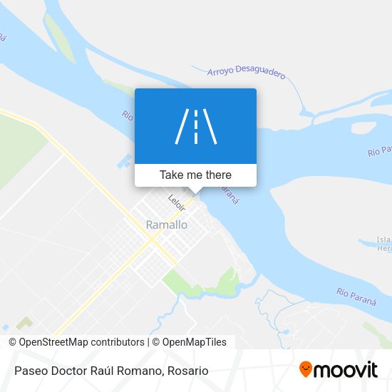 Mapa de Paseo Doctor Raúl Romano