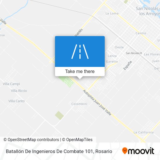 Batallón De Ingenieros De Combate 101 map