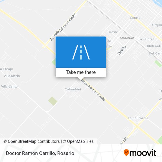 Doctor Ramón Carrillo map