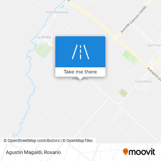 Agustín Magaldi map
