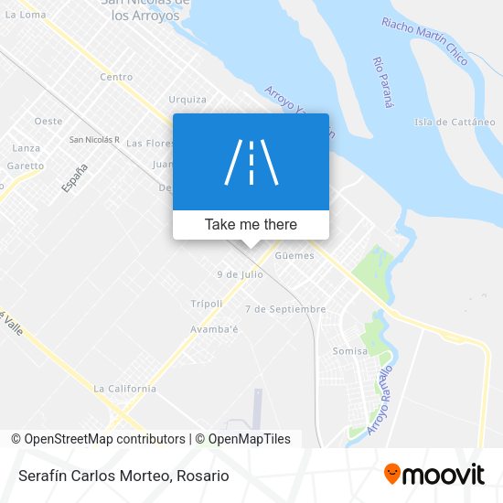 Serafín Carlos Morteo map