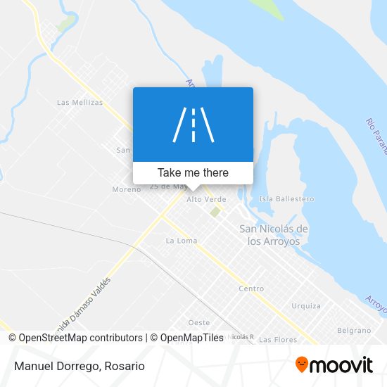 Mapa de Manuel Dorrego
