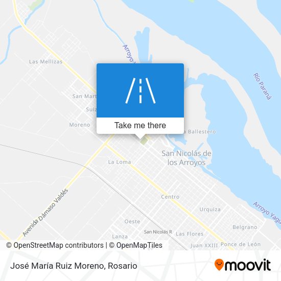Mapa de José María Ruiz Moreno