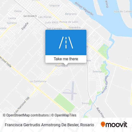 Mapa de Francisca Gertrudis Armstrong De Besler