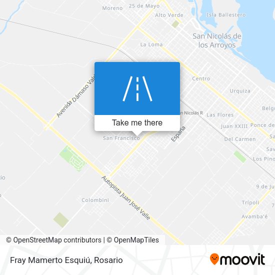 Mapa de Fray Mamerto Esquiú