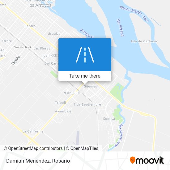 Damián Menéndez map