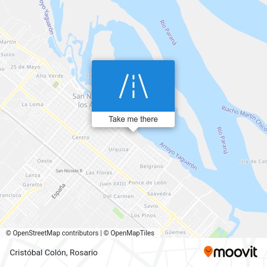 Cristóbal Colón map
