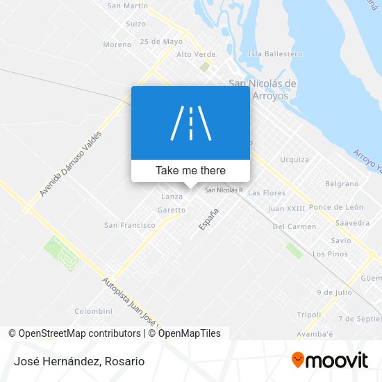 Mapa de José Hernández