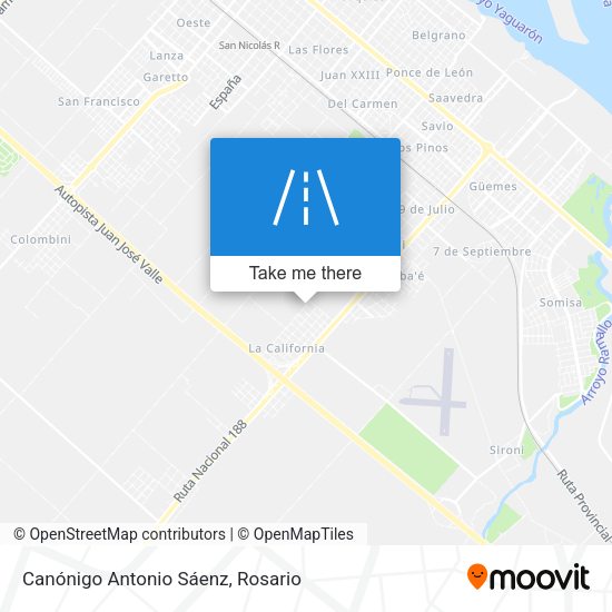 Mapa de Canónigo Antonio Sáenz