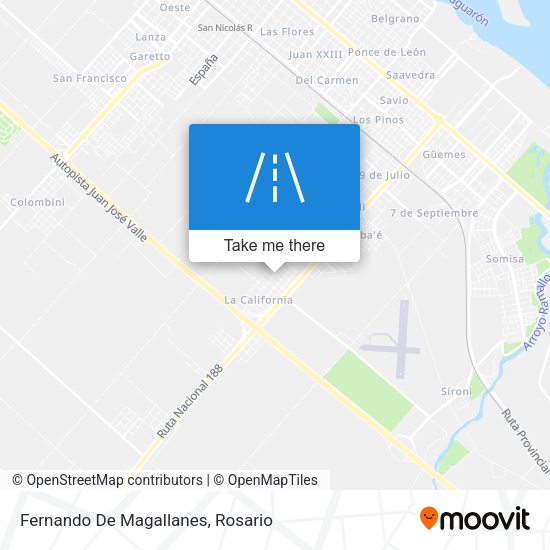 Mapa de Fernando De Magallanes
