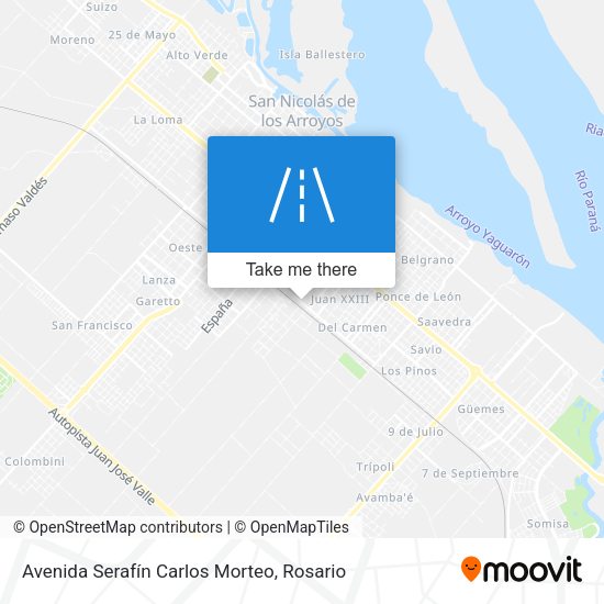 Mapa de Avenida Serafín Carlos Morteo