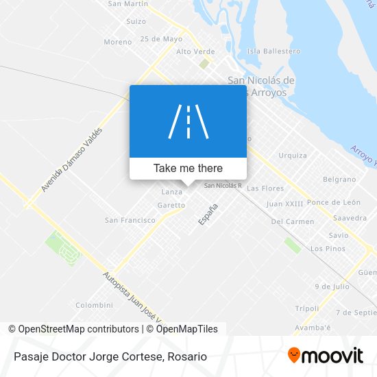 Mapa de Pasaje Doctor Jorge Cortese