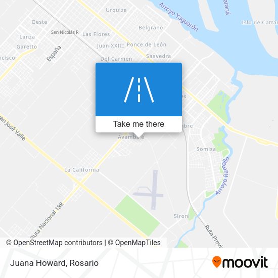 Mapa de Juana Howard
