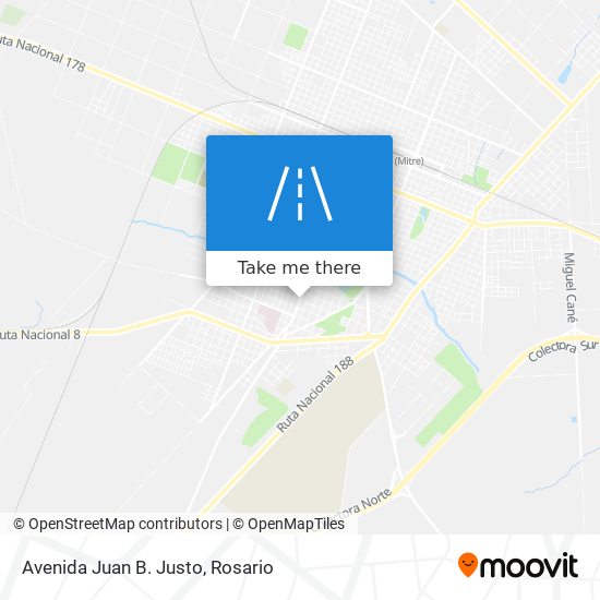 Avenida Juan B. Justo map