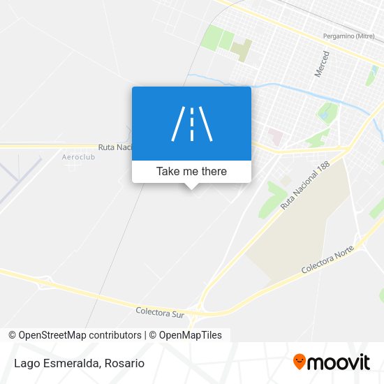 Mapa de Lago Esmeralda