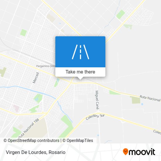 Mapa de Virgen De Lourdes