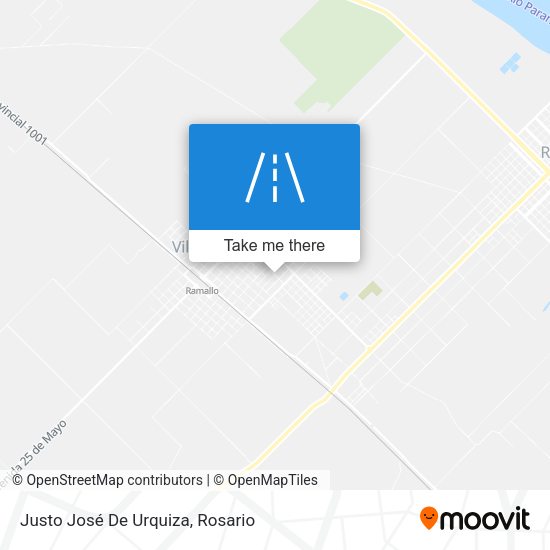 Mapa de Justo José De Urquiza