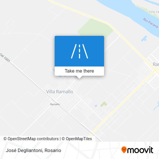 José Degliantoni map