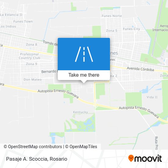 Mapa de Pasaje A. Scoccia
