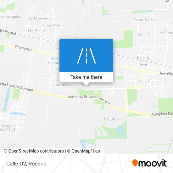 Calle O2 map
