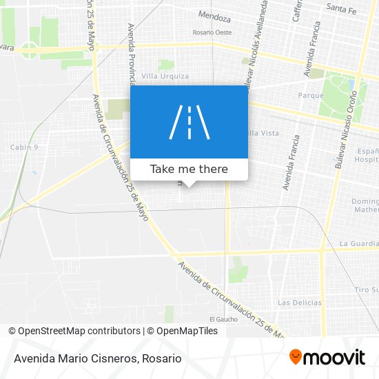 Avenida Mario Cisneros map