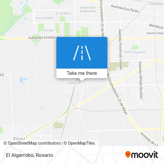 Mapa de El Algarrobo