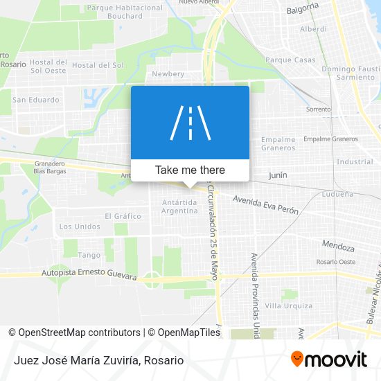 Juez José María Zuviría map