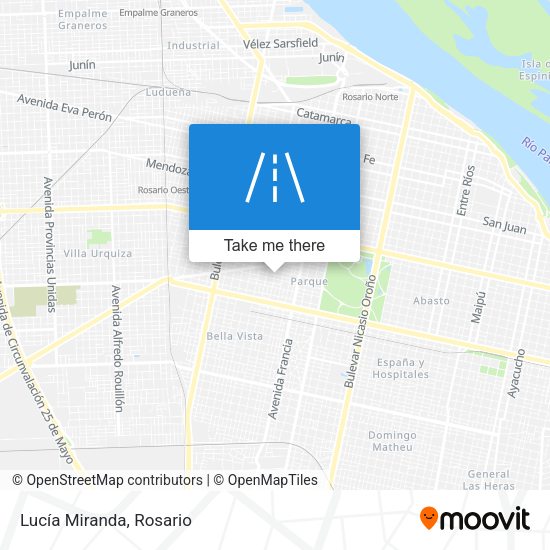 Mapa de Lucía Miranda