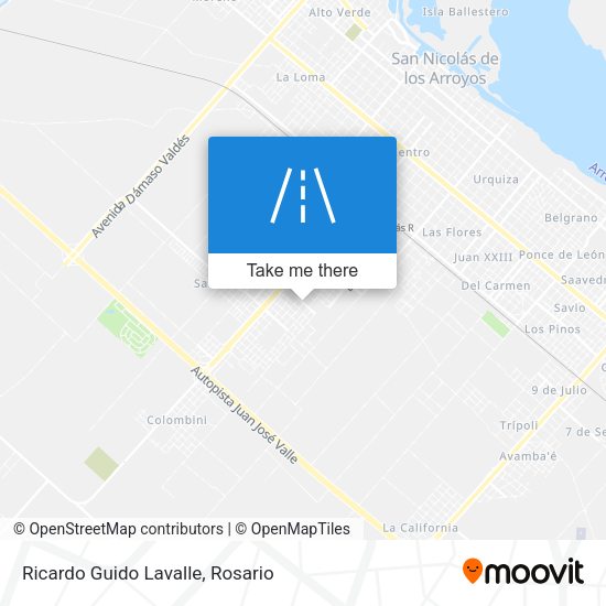 Mapa de Ricardo Guido Lavalle