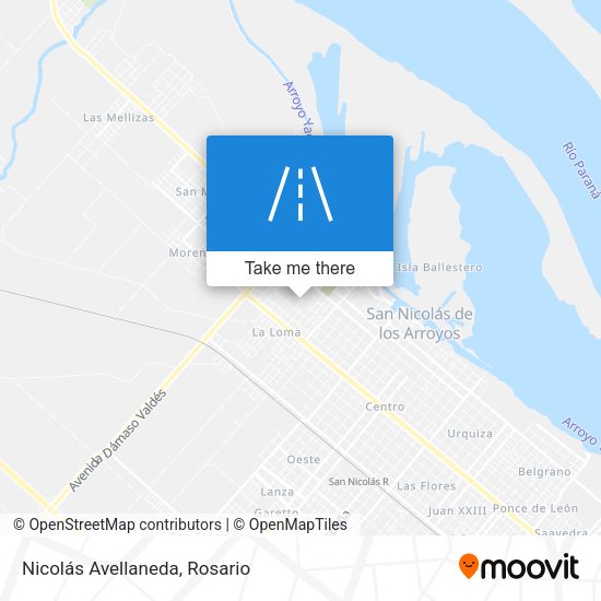 Mapa de Nicolás Avellaneda