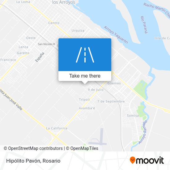 Hipólito Pavón map