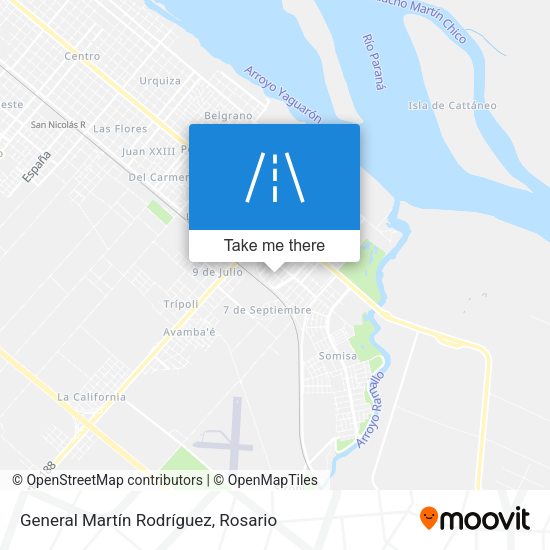 General Martín Rodríguez map