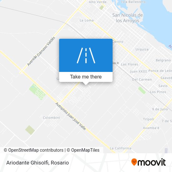 Mapa de Ariodante Ghisolfi