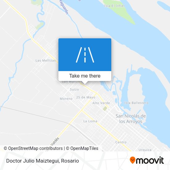 Doctor Julio Maiztegui map