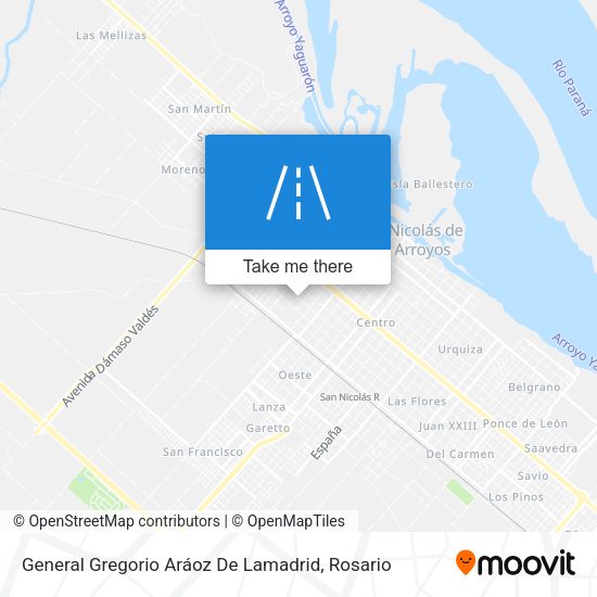 General Gregorio Aráoz De Lamadrid map