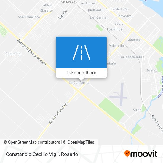 Mapa de Constancio Cecilio Vigil