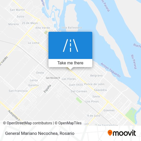General Mariano Necochea map