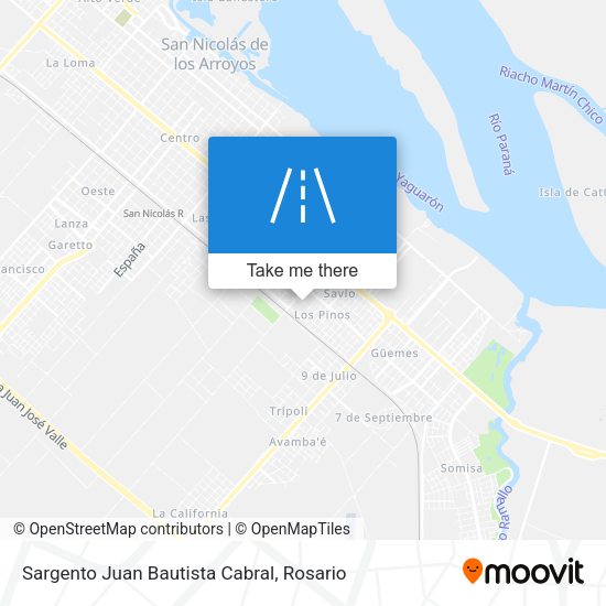 Mapa de Sargento Juan Bautista Cabral