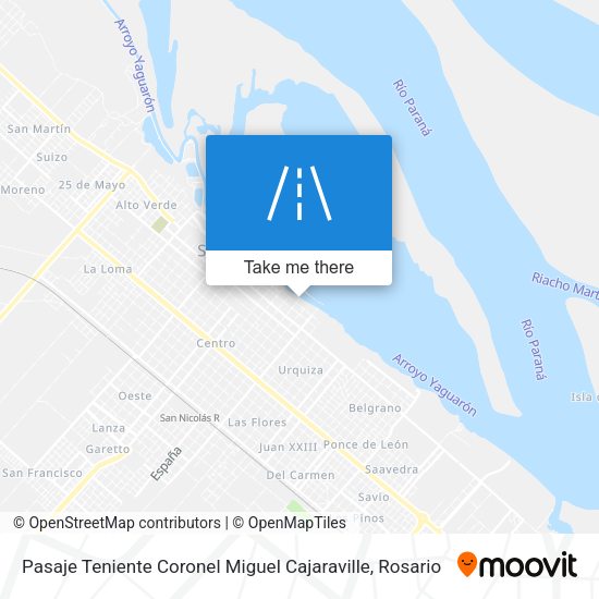 Pasaje Teniente Coronel Miguel Cajaraville map